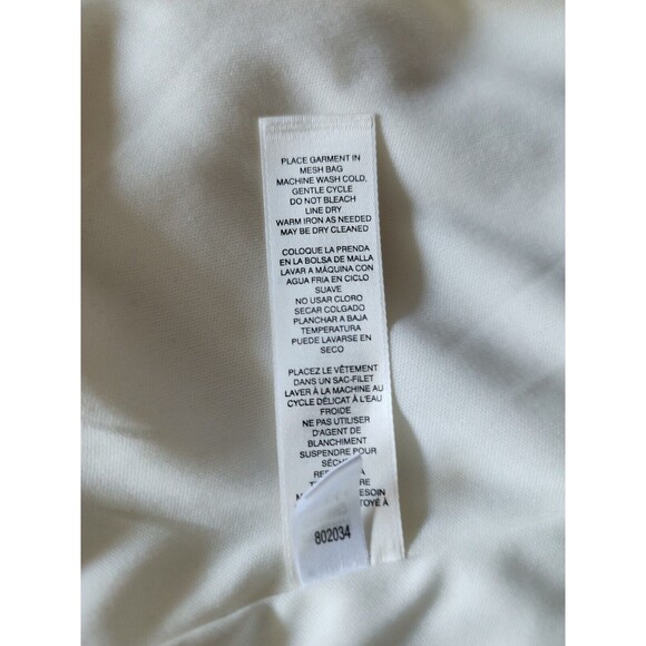 NWT WHBM Womens Sleeveless Zip Front Fit & Flare Dress Size 10 Ecru Ivory Lined - Picture 7 of 9